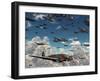 German Heinkel He 111 Bombers Gather over the English Channel-Stocktrek Images-Framed Photographic Print