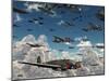 German Heinkel He 111 Bombers Gather over the English Channel-Stocktrek Images-Mounted Photographic Print