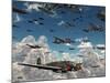 German Heinkel He 111 Bombers Gather over the English Channel-Stocktrek Images-Mounted Photographic Print