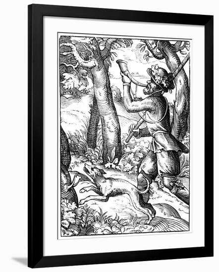 German Huntsman, 16th Century-Jost Amman-Framed Giclee Print