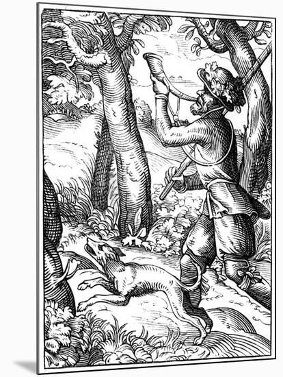 German Huntsman, 16th Century-Jost Amman-Mounted Giclee Print