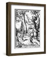 German Huntsman, 16th Century-Jost Amman-Framed Giclee Print