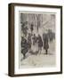 German Infantry at Exercise on Snow-Shoes-Amedee Forestier-Framed Giclee Print