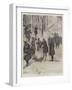 German Infantry at Exercise on Snow-Shoes-Amedee Forestier-Framed Giclee Print