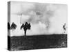 German Infantry in Action Wearing Gas Masks on the Western Front During World War I-Robert Hunt-Stretched Canvas