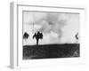 German Infantry in Action Wearing Gas Masks on the Western Front During World War I-Robert Hunt-Framed Photographic Print