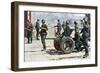 German Infantrymen with Light Field Artillery, Russia, 1943-null-Framed Giclee Print