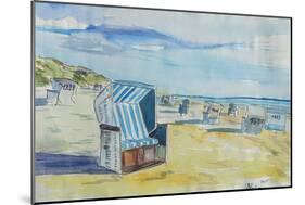 German Island feeling on Sylt with Strandkorb-Markus Bleichner-Mounted Art Print