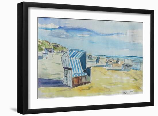 German Island feeling on Sylt with Strandkorb-Markus Bleichner-Framed Premium Giclee Print