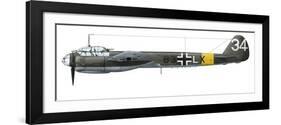German Junkers Ju-88A-4 Combat Aircraft-Stocktrek Images-Framed Art Print