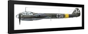 German Junkers Ju-88A-4 Combat Aircraft-Stocktrek Images-Framed Art Print