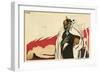 German Kaiser and the Corpse-Paul Iribe-Framed Art Print