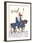 German Knights in Horseback in Procession-H. Burkmair-Framed Art Print