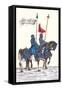 German Knights in Horseback in Procession-H. Burkmair-Framed Stretched Canvas