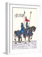 German Knights in Horseback in Procession-H. Burkmair-Framed Art Print