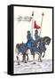 German Knights in Horseback in Procession-H. Burkmair-Framed Stretched Canvas