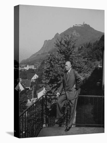 German Konrad Adenauer, During His Pre-Election Campaigning-Ralph Crane-Stretched Canvas