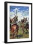 German Lancers Shooting at an Enemy Aircraft, 1915-null-Framed Giclee Print