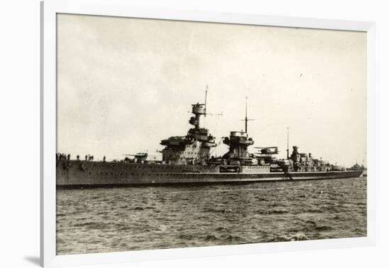 German Light Cruiser Nürnberg (Nuremberg in English)-null-Framed Photographic Print