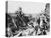German Machine Gun WWI-Robert Hunt-Stretched Canvas
