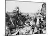 German Machine Gun WWI-Robert Hunt-Mounted Photographic Print