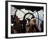 German Machine-Gunner in the Cockpit of a Bomber, Probably a Heinkel He-111-Unsere Wehrmacht-Framed Photographic Print