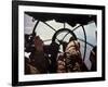 German Machine-Gunner in the Cockpit of a Bomber, Probably a Heinkel He-111-Unsere Wehrmacht-Framed Photographic Print