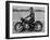 German Made BMW Motorcycle with a Rider Dressed in Black Leather-Ralph Crane-Framed Photographic Print