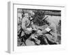 German Medics Using an Oxygen Machine on the Western Front During World War I-Robert Hunt-Framed Photographic Print