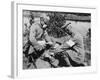 German Medics Using an Oxygen Machine on the Western Front During World War I-Robert Hunt-Framed Photographic Print