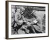 German Medics Using an Oxygen Machine on the Western Front During World War I-Robert Hunt-Framed Photographic Print