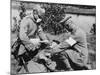 German Medics Using an Oxygen Machine on the Western Front During World War I-Robert Hunt-Mounted Photographic Print