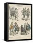 German Military and Bourgeois Costumes, Early 17th Century-null-Framed Stretched Canvas