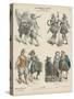 German Military and Bourgeois Costumes, Early 17th Century-null-Stretched Canvas