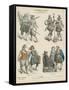 German Military and Bourgeois Costumes, Early 17th Century-null-Framed Stretched Canvas