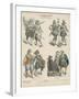 German Military and Bourgeois Costumes, Early 17th Century-null-Framed Giclee Print