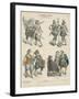 German Military and Bourgeois Costumes, Early 17th Century-null-Framed Giclee Print