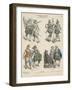 German Military and Bourgeois Costumes, Early 17th Century-null-Framed Giclee Print