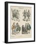 German Military and Bourgeois Costumes, Early 17th Century-null-Framed Giclee Print