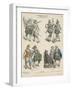 German Military and Bourgeois Costumes, Early 17th Century-null-Framed Giclee Print