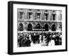 German Military Band Giving a Concert, Occupied Paris, 1940-1944-null-Framed Giclee Print