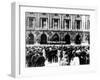 German Military Band Giving a Concert, Occupied Paris, 1940-1944-null-Framed Giclee Print