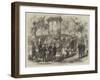 German Military Band on the Promenade at Rheims-null-Framed Giclee Print