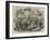 German Military Band on the Promenade at Rheims-null-Framed Giclee Print