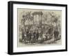 German Military Band on the Promenade at Rheims-null-Framed Giclee Print