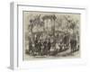 German Military Band on the Promenade at Rheims-null-Framed Giclee Print