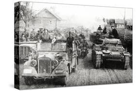 German Military Convoy in Occupied Russia-null-Stretched Canvas