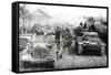 German Military Convoy in Occupied Russia-null-Framed Stretched Canvas