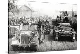 German Military Convoy in Occupied Russia-null-Stretched Canvas