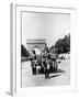 German Military Parade Along the Champs Elysees During the Occupation, Paris, 1940-1944-null-Framed Photographic Print